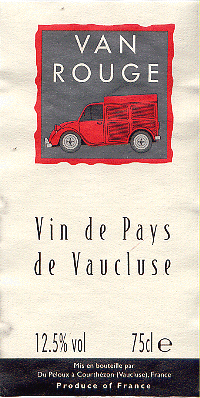 Van Rouge label