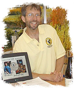 Bill Russell,the cheerful winemaking co-owner of Westport River Winery