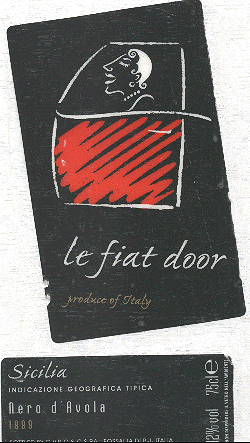 Le Fiat Door Label