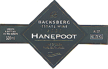 Hanepoot Label