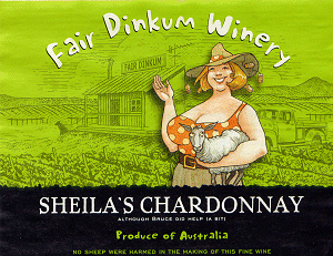 Sheila's Chardonnay  label